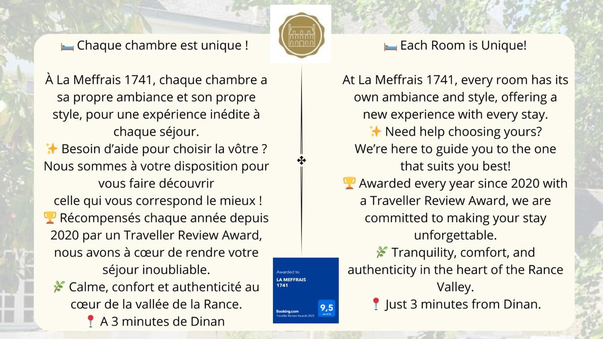 ディナン La Meffrais 1741 Bed & Breakfast エクステリア 写真